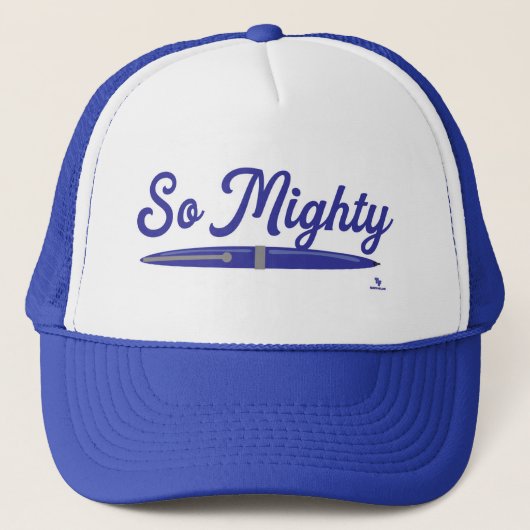 Oh, so Mighty Author Pen Writer Design Truckerkappe (Vorderseite)