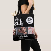Oh So Pretty Nail Artist Script Logo 3 Foto Schwar Tasche (Von Nahem)