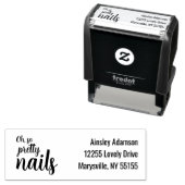 Oh So Pretty Nails Business Name Address Permastempel (Beispiel)
