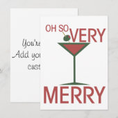 Oh so SEHR MERRY Weihnachten Einladung (Vorne/Hinten)