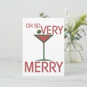 Oh so SEHR MERRY Weihnachten Einladung (Stehend Vorderseite)