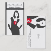 Oh, so Trendy| Frauenmodellkunst Visitenkarte (Vorne/Hinten)