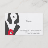 Oh, so Trendy| Frauenmodellkunst Visitenkarte (Rückseite)