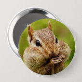 Oh so unverschämter Chipmunk-runder Knopf Button (Vorne & Hinten)