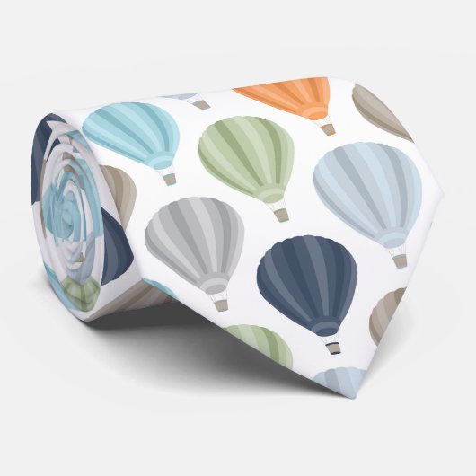 OH steigt Heißluft Muster im Ballon auf Krawatte (Gerollt)