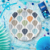 OH steigt Heißluft Muster im Ballon auf Pappteller (Party)