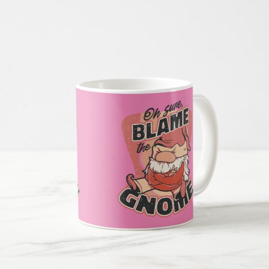 Oh Sure Schuld am Gnome Kaffeetasse (VorderseiteRechts)