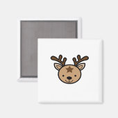 Oh süßer Hirsch Minimal Design Magnet (Vorderseite/Rückseite)