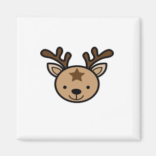 Oh süßer Hirsch Minimal Design  Magnet