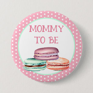 Oh Sweet Baby Girl Macaron Baby Shower Mama Button