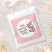 Oh Sweet Baby Girl Macaron Themed Baby Dusche Geschenktütchen (Ausgeschnitten)