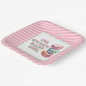 Oh Sweet Baby Girl Macaron Themed Baby Dusche Pappteller (Gewinkelt)