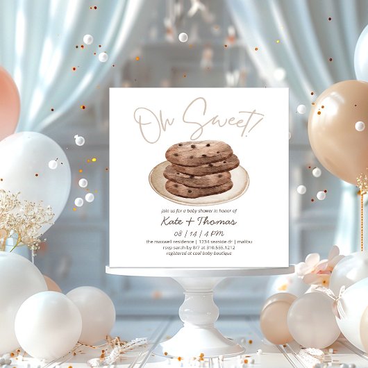 Oh Sweet | Cookie Dessert Baby Dusche Einladung