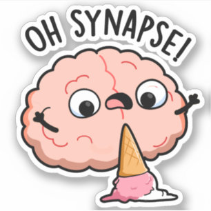 Oh Synapse Funny Brain Pun Aufkleber