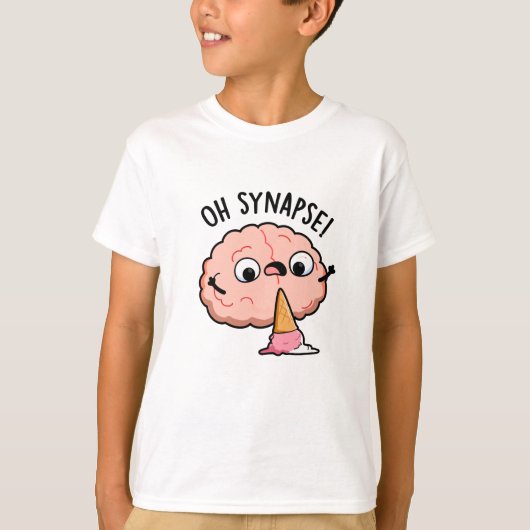 Oh Synapse Funny Brain Pun T-Shirt (Vorderseite)