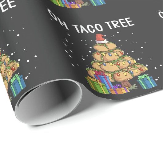 Oh, Taco Tree Funny mexikanisches Essen Ugy Weihna Geschenkpapier (Rolleneckpunkt)