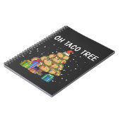 Oh, Taco Tree Funny mexikanisches Essen Ugy Weihna Notizblock (Linke Seite)