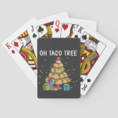Oh, Taco Tree Funny mexikanisches Essen Ugy Weihna Spielkarten (Rückseite)