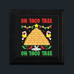 Oh Taco Tree Mexican Food Taco Lover Christmas Erinnerungskiste<br><div class="desc">Oh Taco Tree Mexican Food Taco Lover Christmas</div>