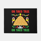 Oh Taco Tree Mexican Food Taco Lover Christmas Fußmatte (Vorderseite)