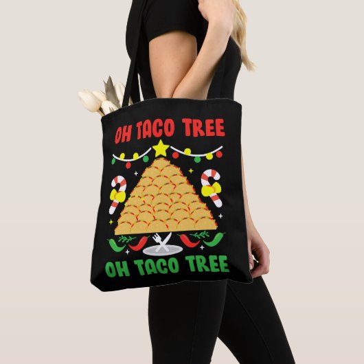 Oh Taco Tree Mexican Food Taco Lover Christmas Tasche (Von Nahem)