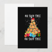 Oh Taco Tree Mexican Food Taco Lover Christmas Xma Einladung (Vorne/Hinten)