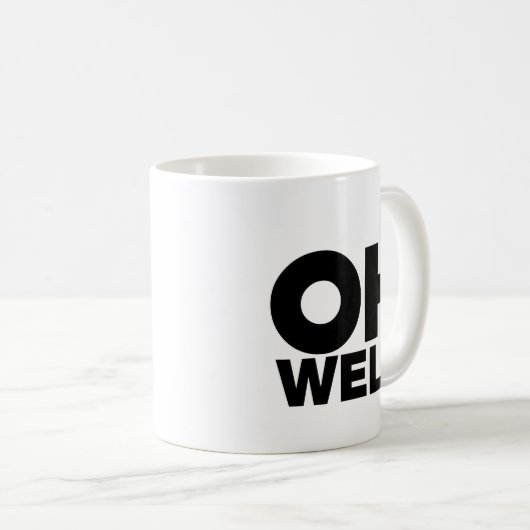 Oh, Text, Wörter der Verbitterung Kaffeetasse (VorderseiteRechts)