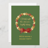 Oh, Texte der Heiligen Nacht Einladung (Vorne/Hinten)