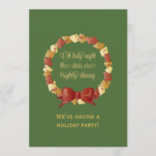 Oh, Texte der Heiligen Nacht Einladung