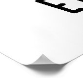 Oh The Eye-rony Funny Eyeball Pun Poster (Ecke)