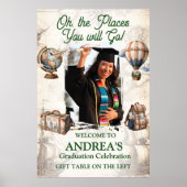Oh, The Places She Will Go Graduation Party Poster (Vorne)