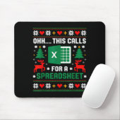 Oh This Calls For A Spreadsheet Christmas Santa Ex Mousepad (Mit Mouse)