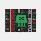 Oh This Calls For A Spreadsheet Christmas Sweater Fleecedecke (Vorderseite (Horizontal))