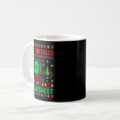 Oh This Calls For A Spreadsheet Christmas Sweater Kaffeetasse (Vorderseite Links)