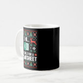 Oh This Calls For A Spreadsheet Christmas Sweater Kaffeetasse (Vorderseite Links)
