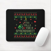 Oh This Calls For A Spreadsheet Christmas Sweater  Mousepad (Mit Mouse)