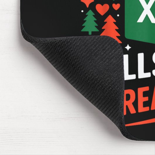 Oh This Calls For A Spreadsheet Christmas Sweater  Mousepad (Ecke)