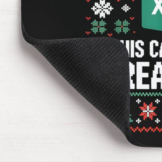 Oh This Calls For A Spreadsheet Christmas Sweater Mousepad (Ecke)