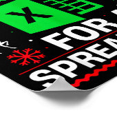 Oh This Calls For A Spreadsheet Christmas Sweater  Poster (Ecke)