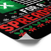 Oh This Calls For A Spreadsheet Christmas Sweater Poster (Ecke)
