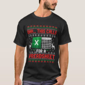 Oh This Calls For A Spreadsheet Christmas Sweater T-Shirt (Vorderseite)