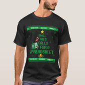 Oh This Calls For A Spreadsheet Christmas Sweater  T-Shirt (Vorderseite)