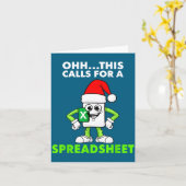 Oh This Calls For A Spreadsheet Excel Christmas Co Karte (Gelbe Blume)