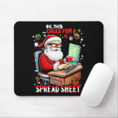 Oh This Calls For A Spreadsheet, Funny Excel Chris Mousepad (Mit Mouse)