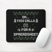 Oh This Calls For A Spreadsheet Ugly Christmas For Mousepad (Mit Mouse)