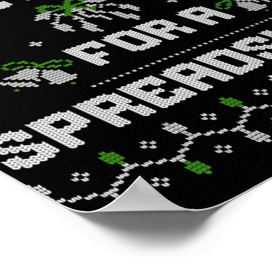 Oh This Calls For A Spreadsheet Ugly Christmas For Poster (Ecke)