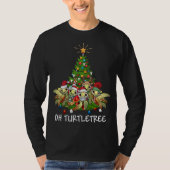 Oh Turtletree Sea Turtle Weihnachtsbaum Tier Xma T-Shirt (Vorderseite)