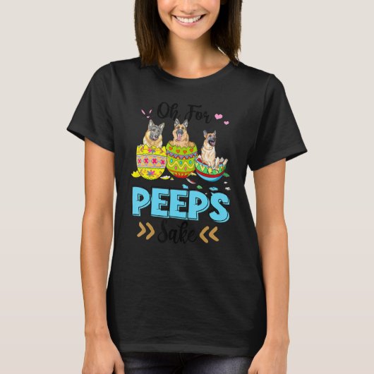 Oh um des Deutschen Schäferhundes willen Osthase O T-Shirt (Vorderseite)