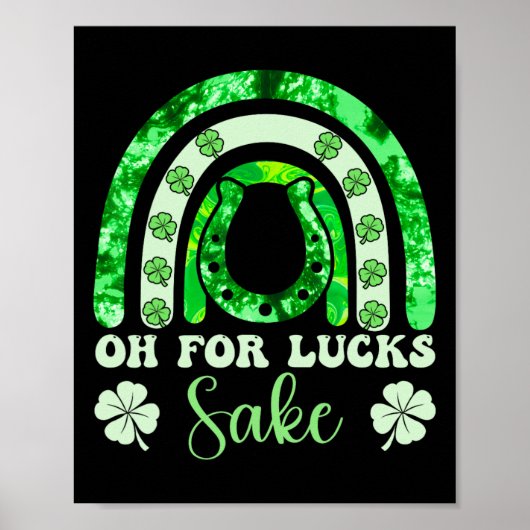 Oh Um Des Glückes Willen St Patricks Day Männer Fr Poster (Vorne)