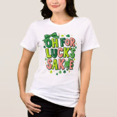 Oh Um Des Glückes Willen St Patricks Day Tri-Blend Shirt (Vorderseite)